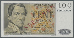 Belgium / Belgien: 100 Francs ND (1952-59) Specimen P. 129s. This Note Is A Rare Specimen Type Of P. 129 With Zero Seria - [ 1] …-1830 : Avant Indépendance