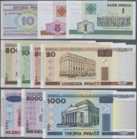 Belarus: Original Folder Of The Belarus State Bank Commemorating The Millennium With 10 Banknotes 1 - 10.000 Rubles, All - Bielorussia