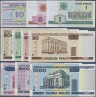 Belarus: Original Folder Of The Belarus State Bank Commemorating The Millennium With 10 Banknotes 1 - 10.000 Rubles, All - Belarus
