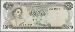 Bahamas: 20 Dollars L.1974 P. 39a, Light Center Bend, Dints And Handling In Paper, No Strong Folds, Pen Writing In Water - Bahamas