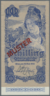 Austria / Österreich: Austria: 10 Schilling 1945, 2nd Issue (2. Ausgabe) Specimen P. 225s, With "Muster" Overprint - Autriche