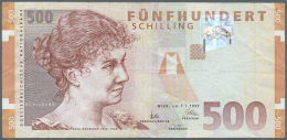 Austria / Österreich: Set Of 2 Different Notes Containing 500 Schilling 1997 P. 154 (F+) And 1000 Schilling 1997 P. - Austria