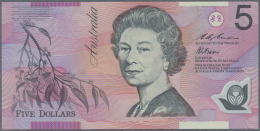 Australia / Australien: 5 Dollars 1999 Sign. Evans & Fraser P. 51 Error Note, The Black Intaglio Print Is Missing On - Altri & Non Classificati