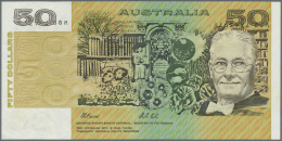 Australia / Australien: 50 Dollars ND(1973-94) Sign. Fraser & Cole P. 47h With Error Print, The Serial Number Is Pri - Altri & Non Classificati