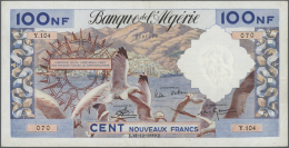 Algeria / Algerien: 100 Nouveaux Francs 1959, P.121a, Very Nice Condition For The Large Size Formate Of This Note, Sever - Algérie