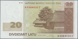 Latvia /Lettland: 20 Latu 2009 REPLACEMENT "AZ" P. 55br, Sign. Rimsevics, In Crisp Original Condition: UNC. - Lettonie