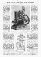 MACHINE à VAPEUR à GRANDE VITESSE SYSTEME WESTINGHOUSE   1885 - Eisenbahnverkehr