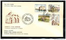 1977 NORTH CYPRUS TURKISH WORKS IN CYPRUS FDC - Lettres & Documents