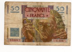 50 Francs - Le Verrier - 1948 - 50 F 1946-1951 ''Le Verrier''