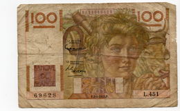 100  Francs -jeune Paysan - 1952 - 100 F 1945-1954 ''Jeune Paysan''