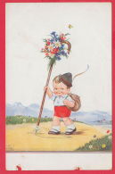 219279 / Illustrator John Wills - LITTLE BOY TOURIST , FLOWERS , INSECT Butterfly , WSSB 7600/3 - Wills, John