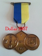 Medaille :Netherlands  -  K.W.S.W 7-9-1963 - Waalwijk - Walking Association . - Sonstige & Ohne Zuordnung