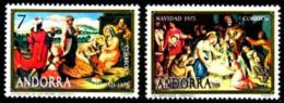 ANDORRE ESPAGNOL 1975 Yvert N° 92 Et 93 Neuf ** Sans Charnière Never Hinged - Unused Stamps
