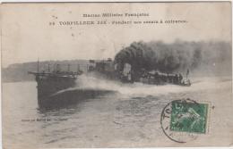 MARINE MILITAIRE FRANCAISE TORPILLEUR 358 PENDANT LES ESSAIS A OUTRANCE 1909 - Warships
