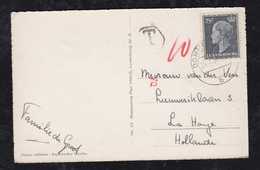 Luxemburg Luxembourg 1957 Postcard With Postage Due To Netherlands - Brieven En Documenten
