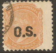 SOUTH AUSTRALIA 1874 2d QV OS SG O38 U #ZR228 - Used Stamps