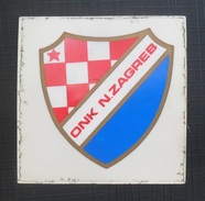 ONK ZAGREB, CROATIA  FOOTBALL CLUB, SOCCER / FUTBOL / CALCIO, OLD LABEL, STICKER, ETIQUETTE - Habillement, Souvenirs & Autres