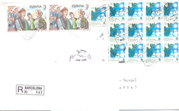 1999. Spain, He Letter Sent By Registered Post To Moldova - Storia Postale