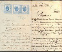 ITALIA - REVENUE Ovpt. On PETIZIONE DECRETO  - 1869 - Fiscali