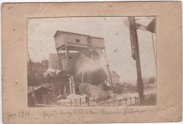 Photo Originale Gare De ORMOY VILLERS Réservoir Détruit Par Les Allemands - War, Military