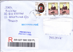 2017  , Poland To Moldova , Used Letter - Covers & Documents