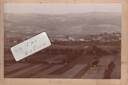 LES ECHELLES En 1895  ( Photo 14,8 Cm X 9,5 Cm Collée Sur Support Cartonné )          Rare - Other & Unclassified