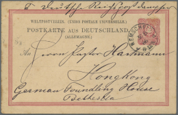 Hongkong - Besonderheiten: Incoming Mail, Germany, UPU Card 10 Pf. From "REMSCHEID" To Foundling House "Bethesda", Endor - Andere & Zonder Classificatie