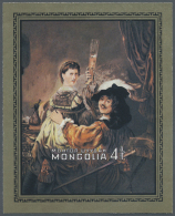 Thematik: Malerei, Maler / Painting, Painters: 1981, Mongolia. Very Rare Imperforate Souvenir Sheet Of The Rembrandt Ser - Andere & Zonder Classificatie
