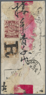 China: 1897, Litho Issue 4 C., 20 C. Tied Bold R Plus Large Dollar "AMOY 8 AUG 98" In Combination W. On Address Side, Ho - 1912-1949 République