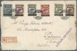 Albanien: 1919. Registered Cover Franked With Set Of 6 "Star". Creased. (set Complete For Illustration Number A8) - Albanie