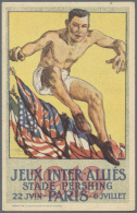 Thematik: Olympische Spiele / Olympic Games: 1919, "JEUX INTER-ALLIES / STADE PERSHING / 22 JUN - PARIS - 6 JUILLET", Co - Altri & Non Classificati