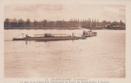 Basse-Indre - Le Bac Et La Charrière Traversant La Loire De Basse-Indre à Indret - Basse-Indre