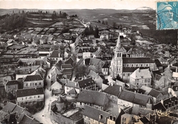 58-CHATEAU CHINON- VUE AERIENNE , L'EGLISE ET LE CALVAIRE - Chateau Chinon