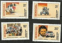 SENEGAL Voitures, Cars, Coches, Rallye, Dakar, Moto Yvert N° 852/55 **  MNH - Voitures