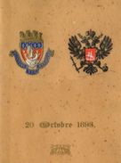 Carnet De Bal Officiers De L'escadre Russe Russie Russia Armée Militaire 1893 - Unclassified