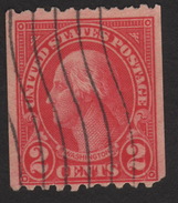 1923, US, 2c, Used, George Washington, Sc 606 - Gebruikt