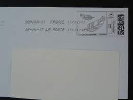 Plume D'oie écriture Writing Timbre En Ligne Sur Lettre (e-stamp On Cover) TPP 3505 - Oche