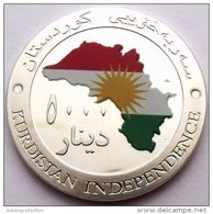 AC- KURDISTAN IRAQ 5000 DINARS 2014 INDEPENDENCE COMM - COLOURED FLAG & MAP - Andere - Azië