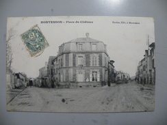 A435. CPA..78. MONTESSON. Place Du Chateau.  Beau Plan Animé. écrite & Voyagée - Montesson