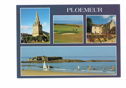 CPM - 56 - Ploemeur - Multivues - Plage Golf Golfeur - Ploemeur