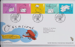 GREAT BRITAIN 2518/22 -  FDC - Merry Hill - 2001-10 Ediciones Decimales