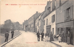 75-PARIS 13e-GOBELINS, RUE CROULEBARBE VERS LA RUELLE DES GOBELINS - Arrondissement: 13