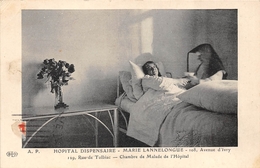 75-PARIS 13e- HOPITAL DISPENSAIRE, MARIE LANNELONGUE, 108 AVE D'IVRY , 129 RUE DE TOLBIAC , CH DE MALADE DE L'HOPITAL - Arrondissement: 13