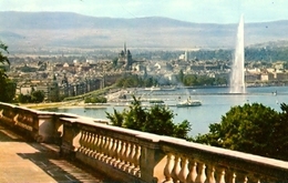 Postal Suiza. Geneve. La Rade Et La Ville Despuis Cologny . (ref. 7-sui30) - Cologny