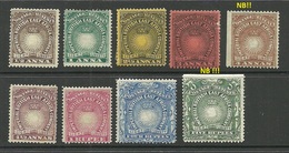 Britisch East Africa Company 1890/94= 9 Values From Michel 4 - 21 A * Incl 2 Stamps With 1 Side ImperforatePartly Signed - África Oriental Británica