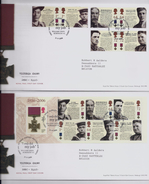 GREAT BRITAIN 2794/99 + BL40 - 2 FDC's - Victoria Cross - 2001-2010 Decimal Issues