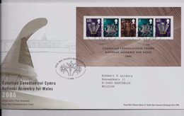 GREAT BRITAIN BL38  -  FDC  -  Assembly Wales - 2001-2010 Decimal Issues