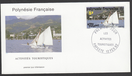 POLYNESIE Lettre 1er Jour De Papeete  Du 12 Février 1992 YT 403 - Briefe U. Dokumente