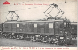 -  E 98 -  Les Locomotives Electriques - Machine Type C'o Des Chemins De Fer Algériens De L'Etat - Matériel