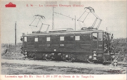 - E 96  - Les Locomotives Electriques - Automotrice Type B'o B'o , Des Chemins De Fer Marocains Ligne Tanger-Fez - Equipment